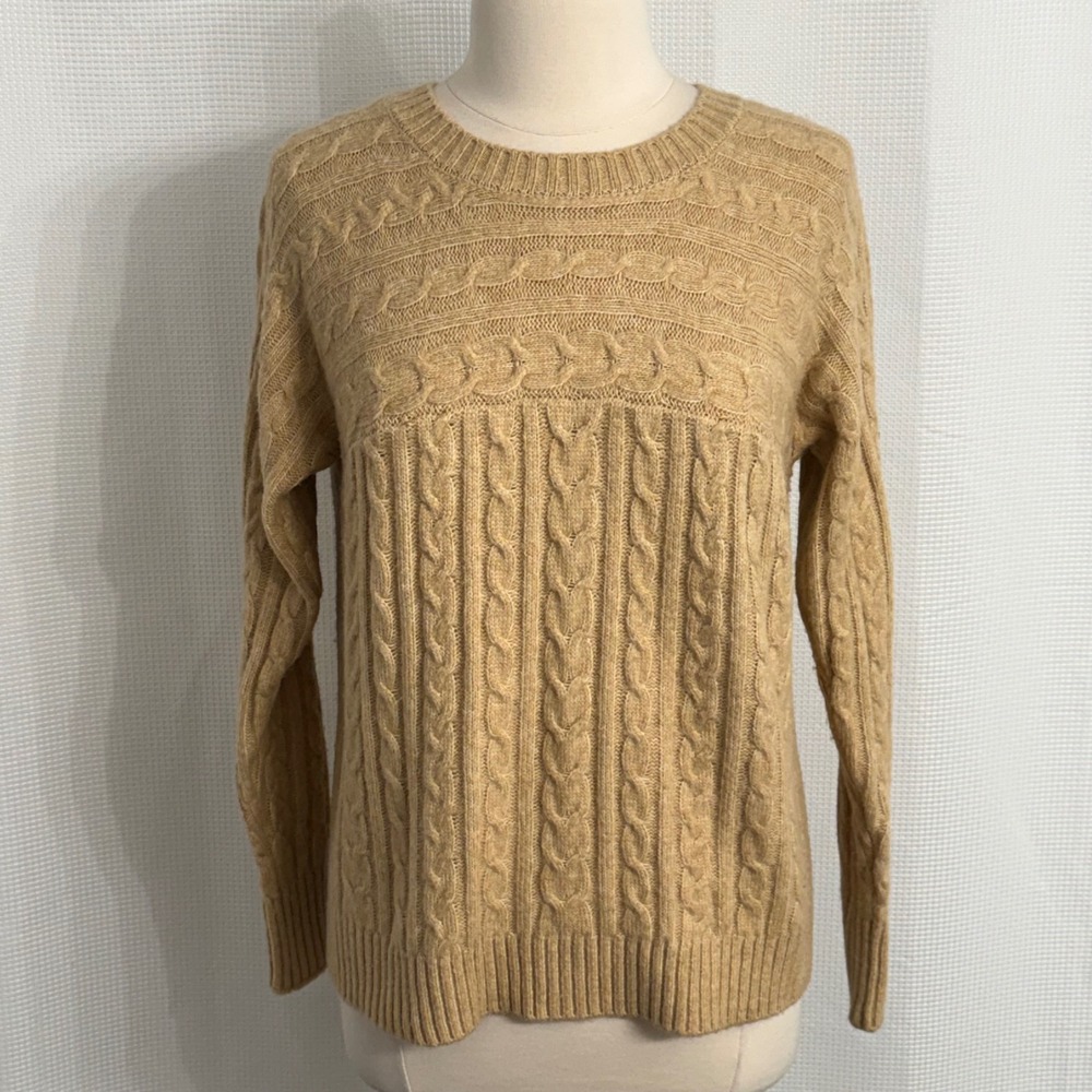 St Johns Bay Long Sleeve Cable Knit Pullover Sweater